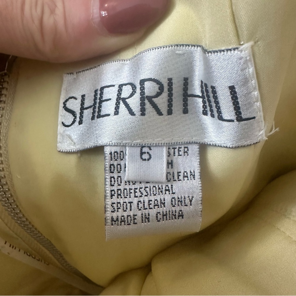 Sherri Hill Strapless Sweetheart Corset Print Ballgown - Picture 8 of 9